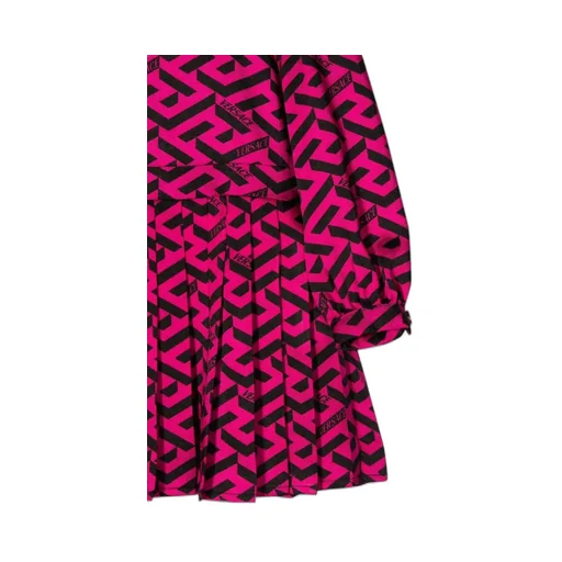 Versace Kids Logo Pattern Dress