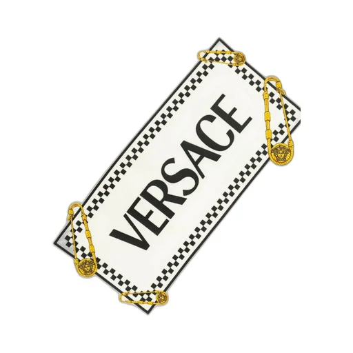 Versace Kids Safety Pin Logo Baby Sleepsuit