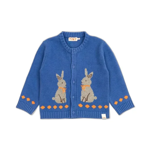 Tinycottons Rabbit Motif Cardigan