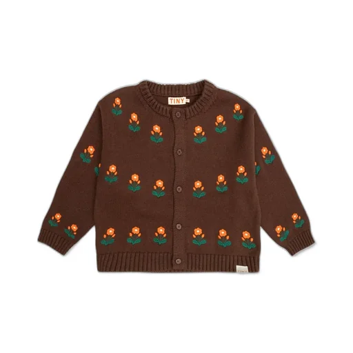 Tinycottons Floral Motif Cardigan