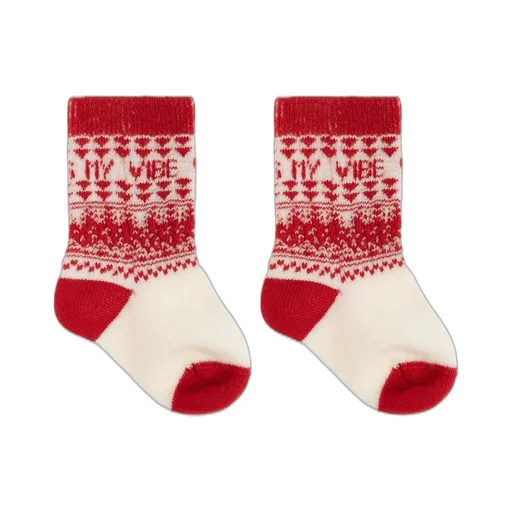 Versace Kids Fair Isle Jacquard Knit Socks