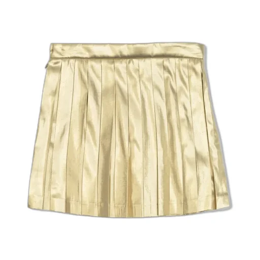 Versace Kids Medusa Head Plaque Pleated Skirt