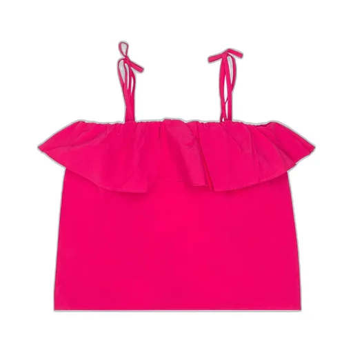 Twinset Kids Ruffle Strap Top