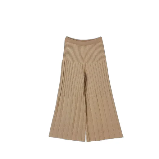Twinset Kids Ribbed Wide-Leg Trousers