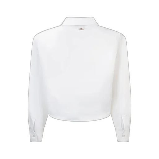 Twinset Kids Cropped Satin Shirt