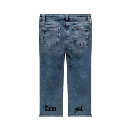 Twinset Kids Logo Denim Pants