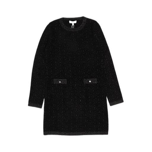 Twinset Kids Logo Jacquard Long Sleeved Dress