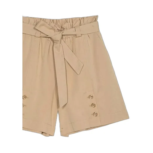 Twinset Belted Button-Detail Shorts