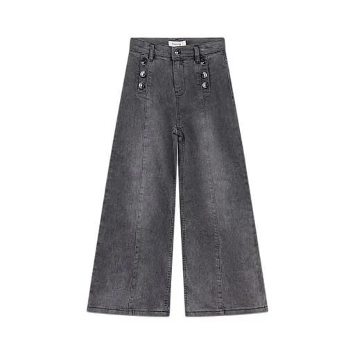 Twinset Kids Buttoned Wide-Leg Jeans