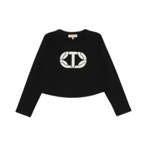 Twinset Kids Logo Cropped T-Shirt