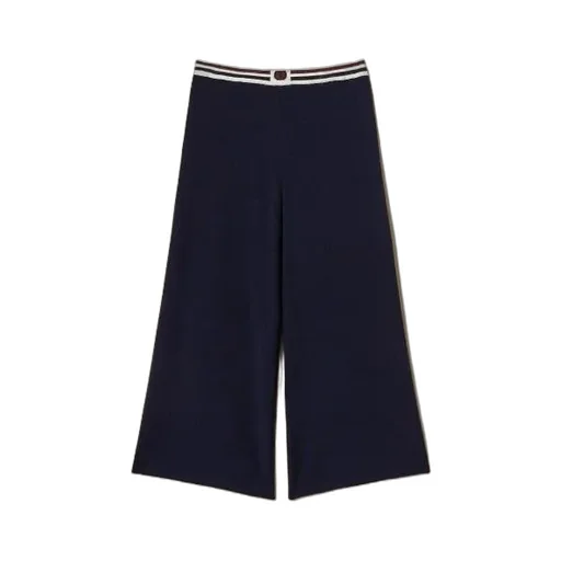 Twinset Kids Wide-Leg Knit Pants