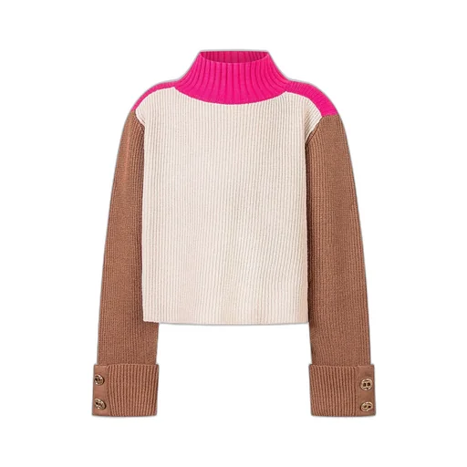 Twinset Kids Colorblock Turtleneck Knitwear