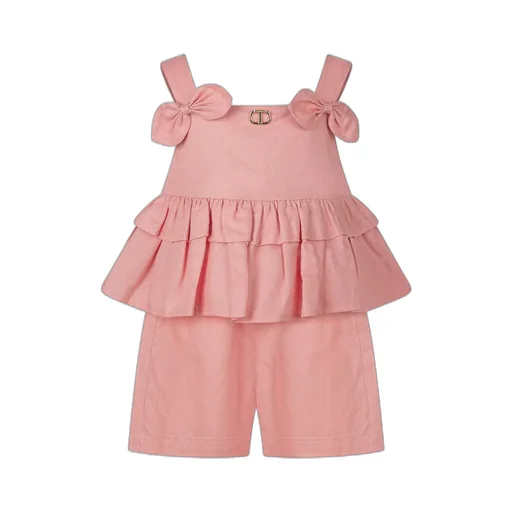 Twinset Kids Logo Plaque Shorts Set
