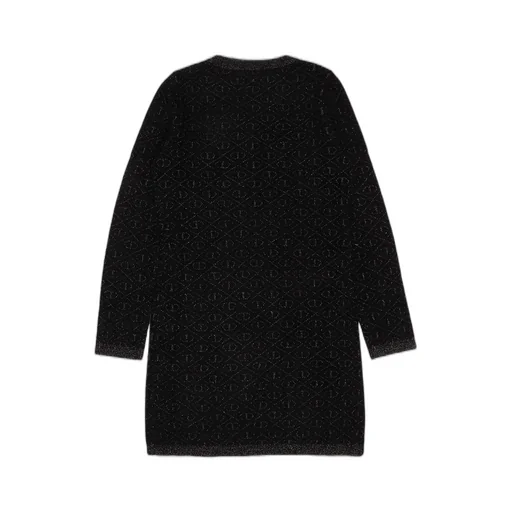Twinset Kids Logo Jacquard Long Sleeved Dress