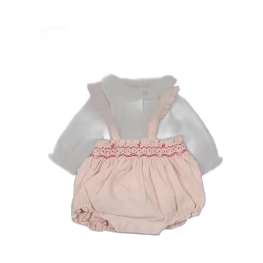 Tartine Et Chocolat Ruffled-Detail Smocked Waist Romper
