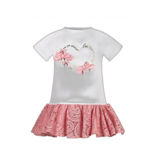 Twinset Kids Bow Detail Lace Dress