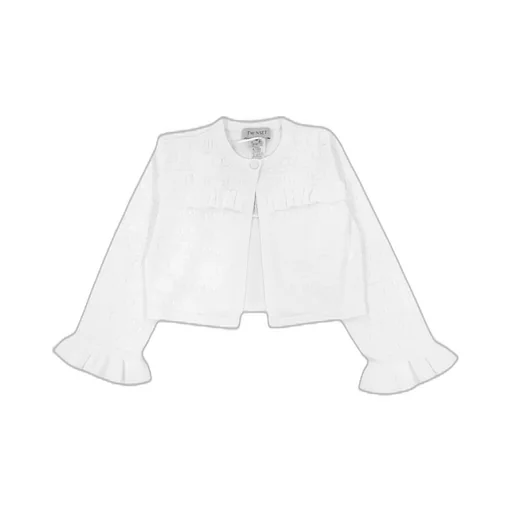 Twinset Kids Jacquard Short Knitted Cardigan