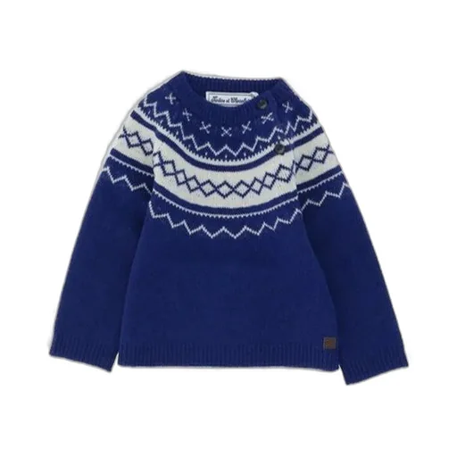 Tartine Et Chocolat Intarsia Knit Crewneck Jumper