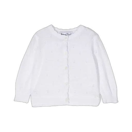 Tartine Et Chocolat Perforated Detailed Buttoned Cardigan