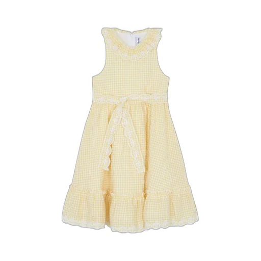 Tartine Et Chocolat Gingham Ruffle Dress