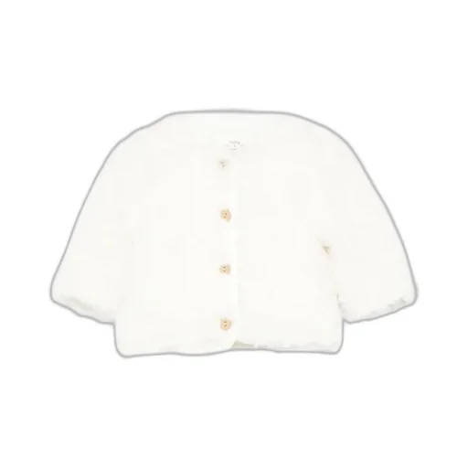Teddy & Minou Button-Front Faux Fur Coat