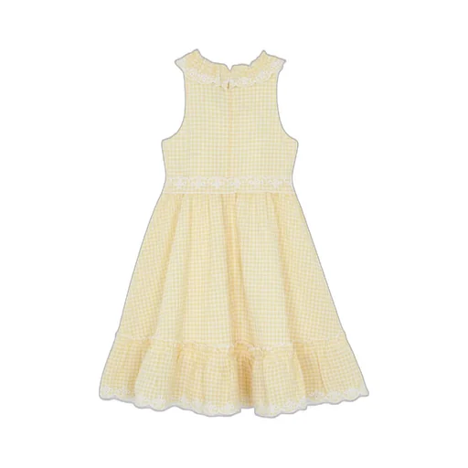 Tartine Et Chocolat Gingham Ruffle Dress