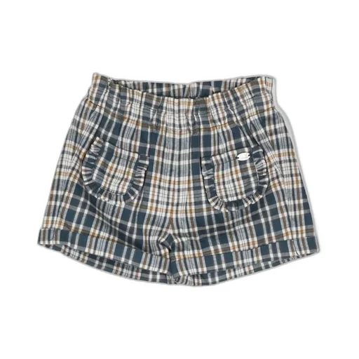 Tartine Et Chocolat Plaid Ruffle Shorts