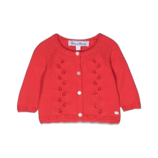 Tartine Et Chocolat Perforated Detailed Buttoned Cardigan
