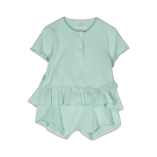 Teddy & Minou Ruffled Tee And Shorts Set