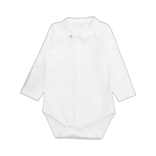 Tartine Et Chocolat Logo Embroidered Long-Sleeved Bodysuit