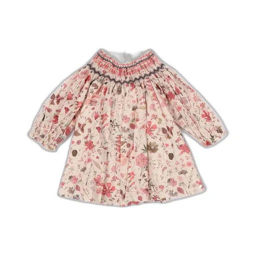 Tartine Et Chocolat Printed Smocked Cut Dress