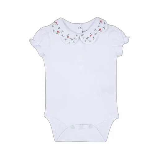Tartine Et Chocolat Embroidered Collar Top