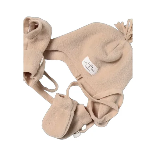 Teddy & Minou Pom-Pom Hat Set