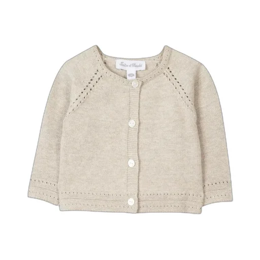 Tartine Et Chocolat Perforated Detailed Buttoned Cardigan