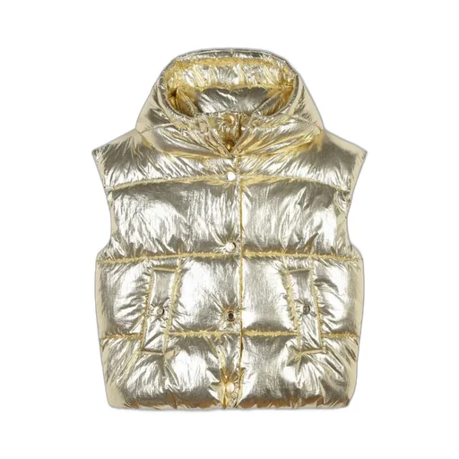 The Marc Jacobs Kids Metallic Hooded Down Vest