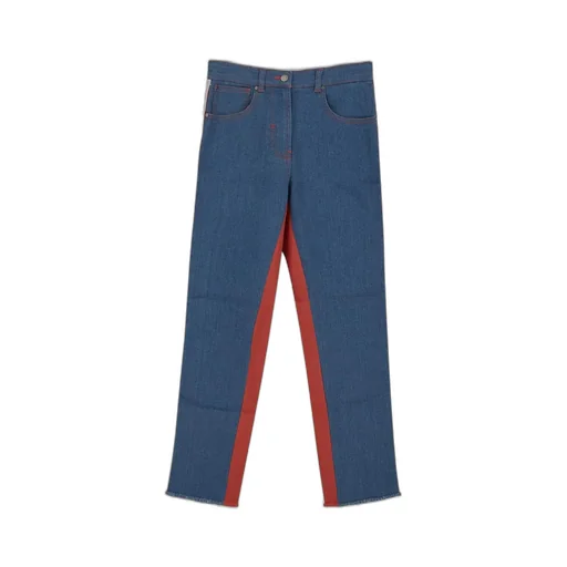 Stella Mccartney Kids Colour-Blocked Logo Tape Jeans