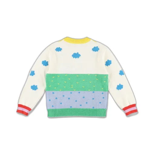 Stella Mccartney Kids Farm Intarsia-Knit Jumper