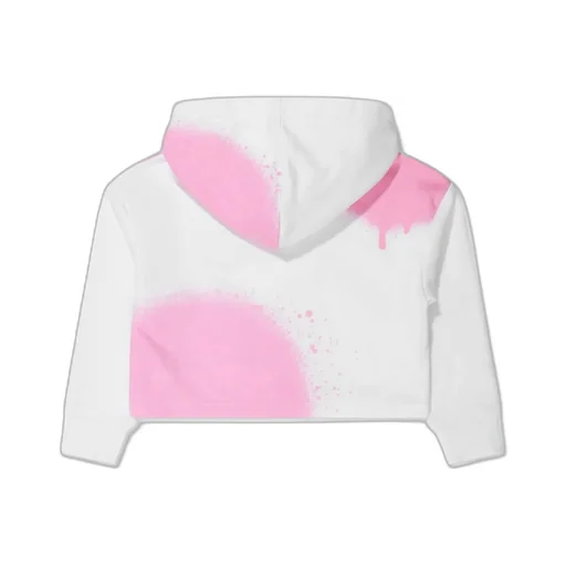 The Marc Jacobs Kids Logo Printed Cropped Hoodie