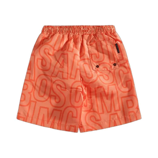 The Marc Jacobs Kids Logo-Print Drawstring Swim Shorts