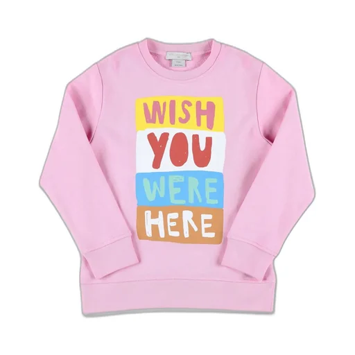 Stella Mccartney Kids Text-Printed Crewneck Sweatshirt