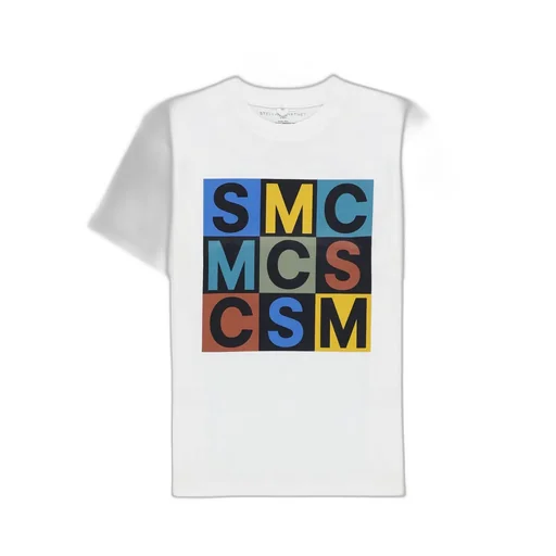 Stella Mccartney Kids Logo Printed Crewneck T-Shirt