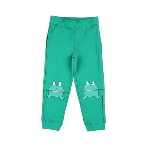 Stella Mccartney Kids Frog-Printed Ribbed Ankle Track Pants
