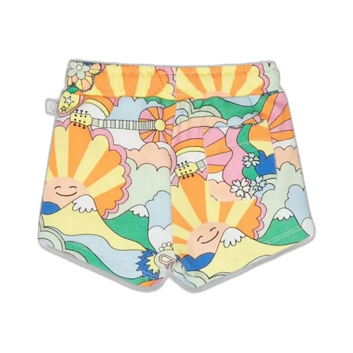 Stella Mccartney Kids Graphic-Printed Drawstring Mini Shorts