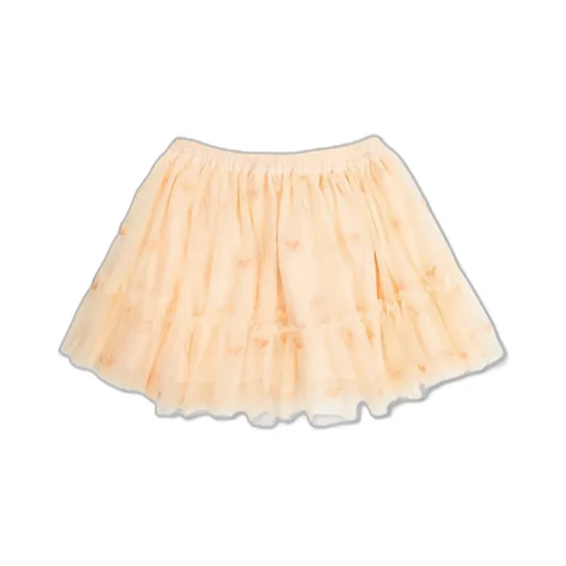 Stella Mccartney Kids Heart-Embroidered Ruffled Skirt