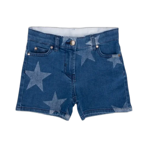 Stella Mccartney Kids Star Printed Denim Shorts