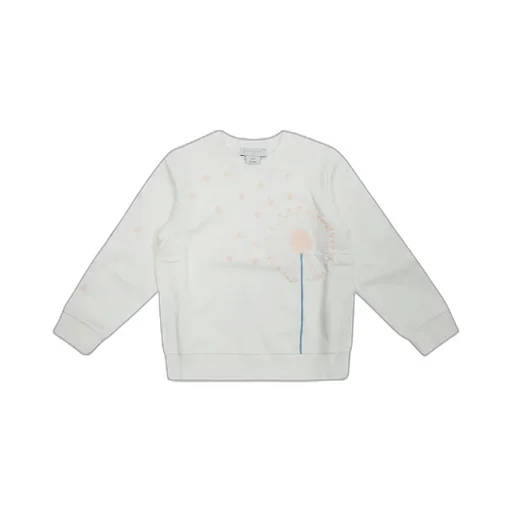 Stella Mccartney Kids Logo Embroidered Crewneck Knitted Jumper