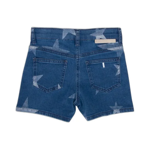 Stella Mccartney Kids Star Printed Denim Shorts