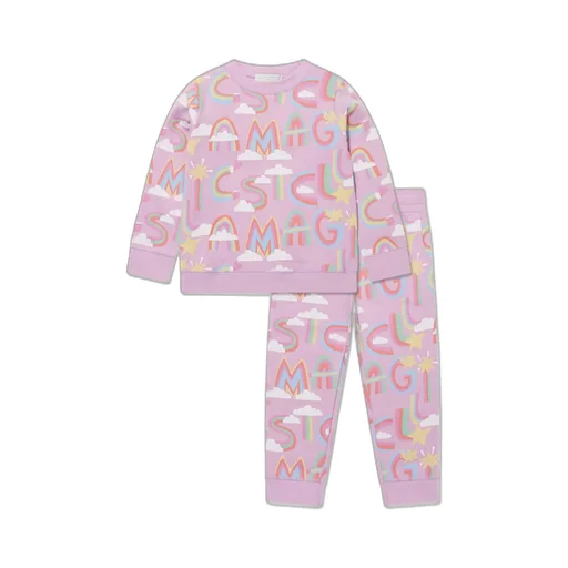 Stella Mccartney Kids Graphic Printed Crewneck Tracksuit