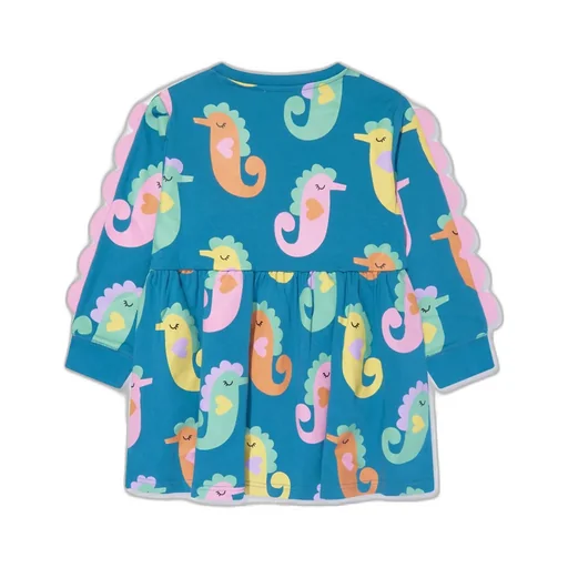 Stella Mccartney Kids Seahorse-Printed Crewneck Dress