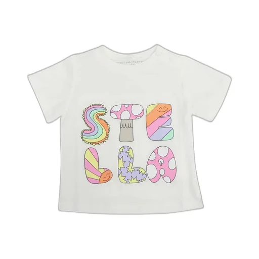 Stella Mccartney Kids Logo Printed Jersey T-Shirt